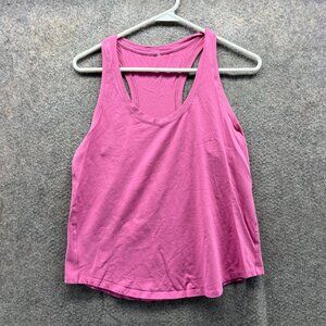 Lululemon  Tank Top Women 6 Pink Cool Racerback Lightweight Cotton Blend